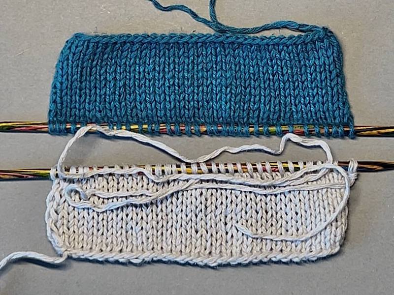 Kitchener stitch - preparation