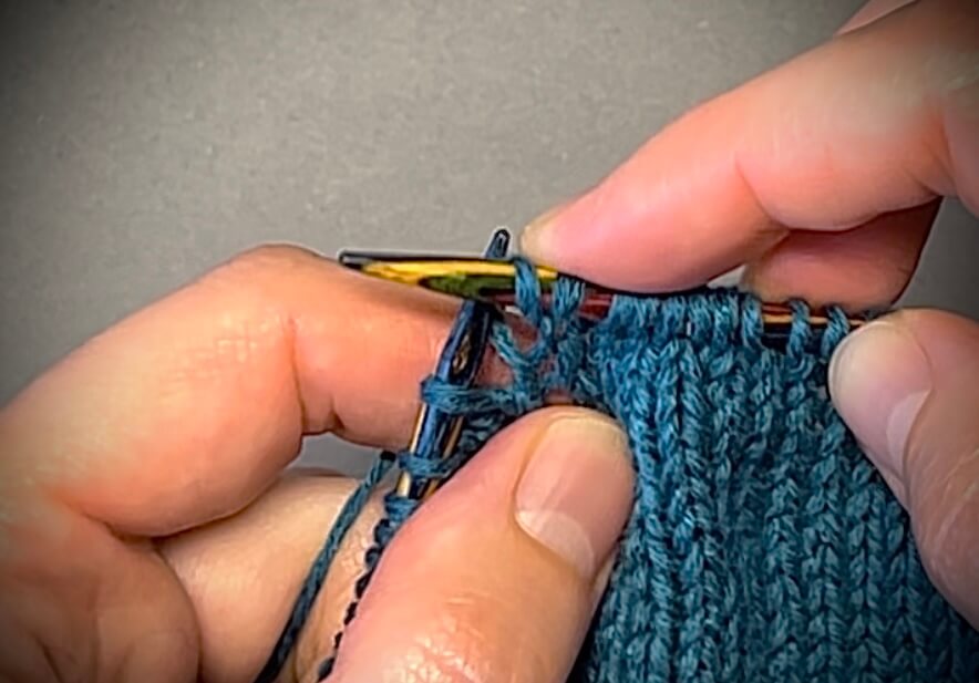 yarn over medium stitch