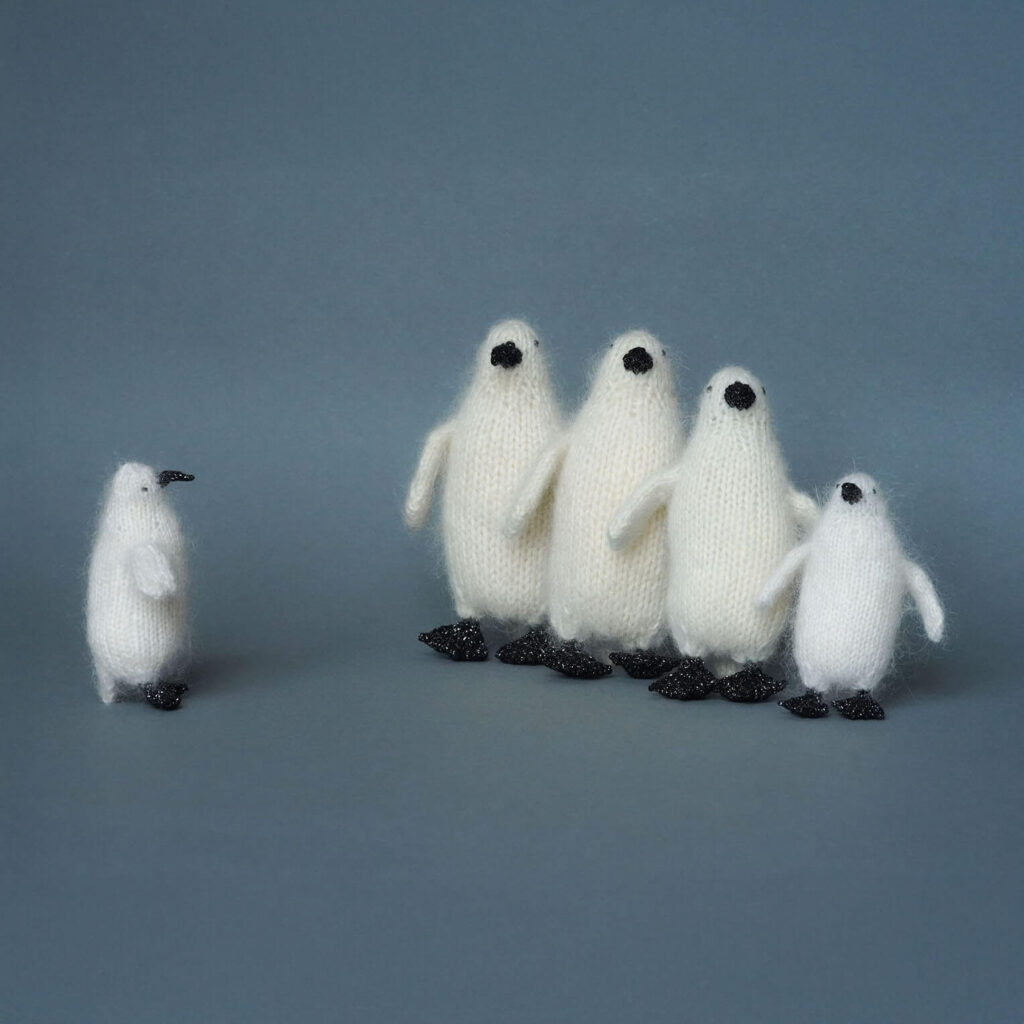 Archie Penguins all together lined up