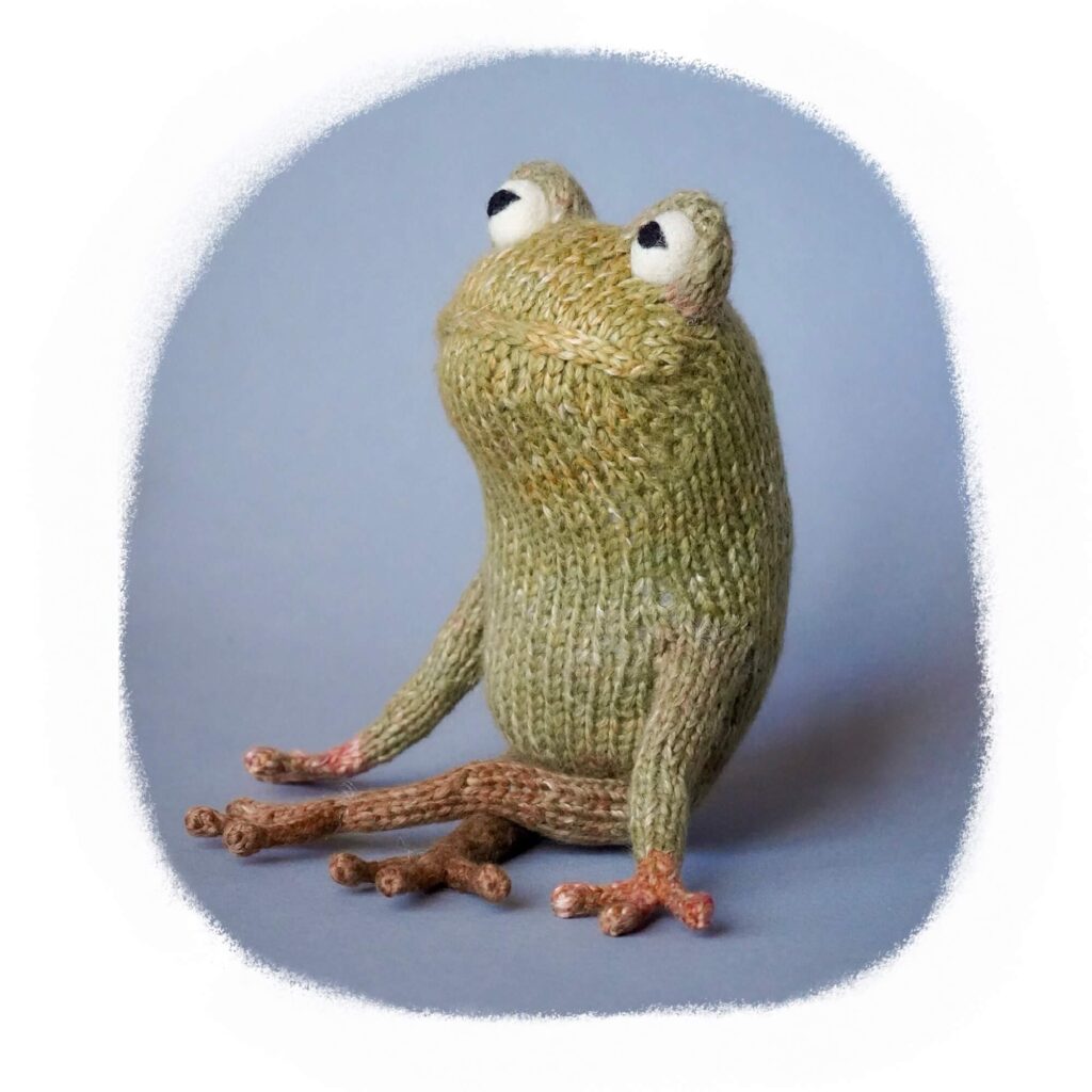 Knitted Frog Wendy Bendy / Вязаная лягушка Вэнди Бэнди