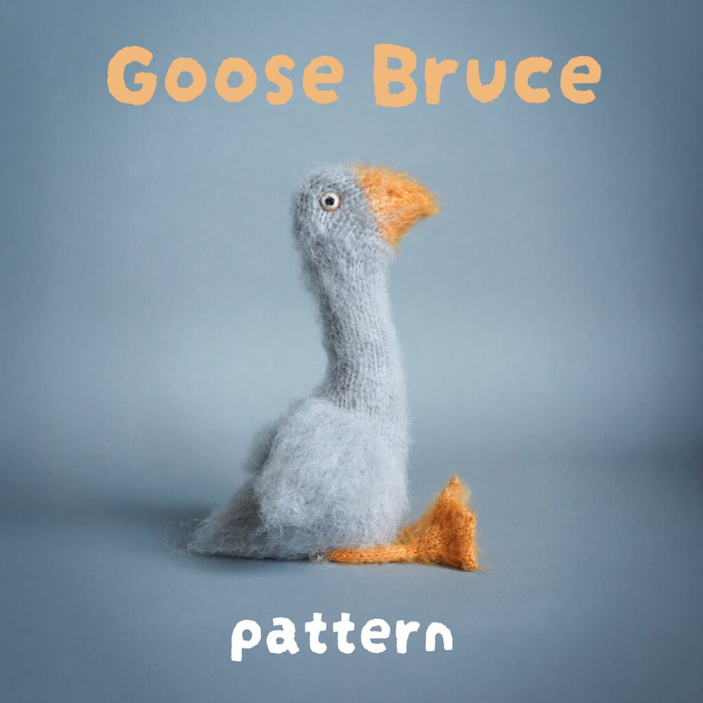 PATTERN Goose Bruce / Описание для вязания спицами Гусь Брюс