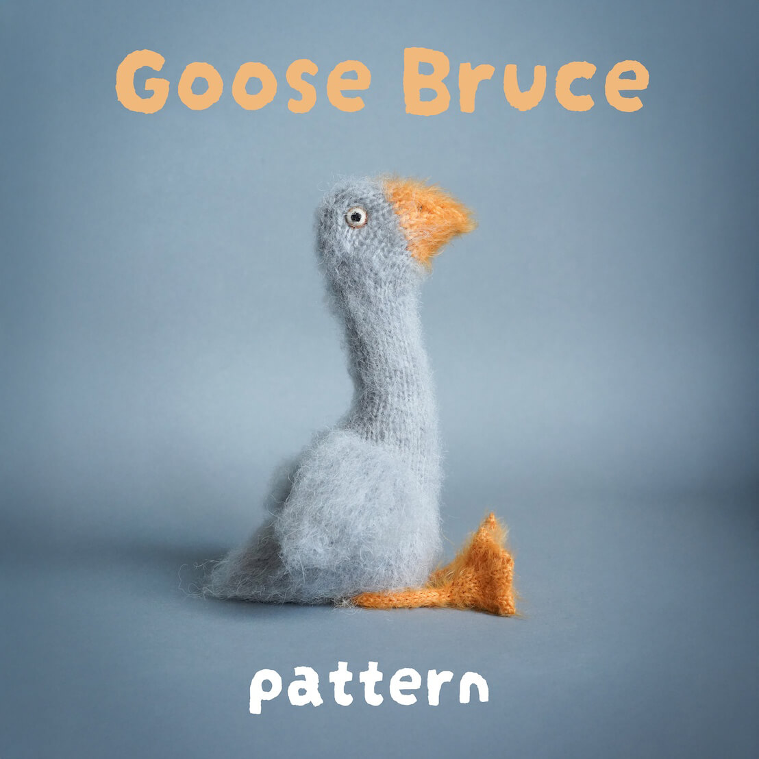 PATTERN Goose Bruce / Описание для вязания спицами Гусь Брюс